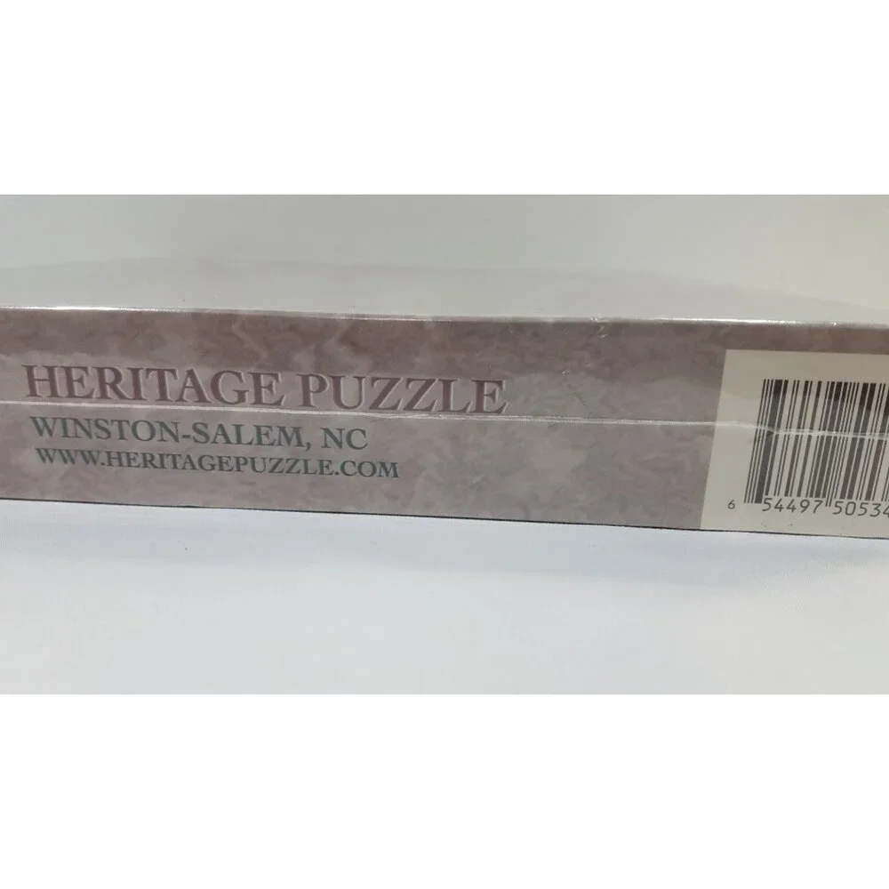 Heritage Puzzles 550 Pc Jigsaw Ribbons And Bows & Loading Up Santa Express II
